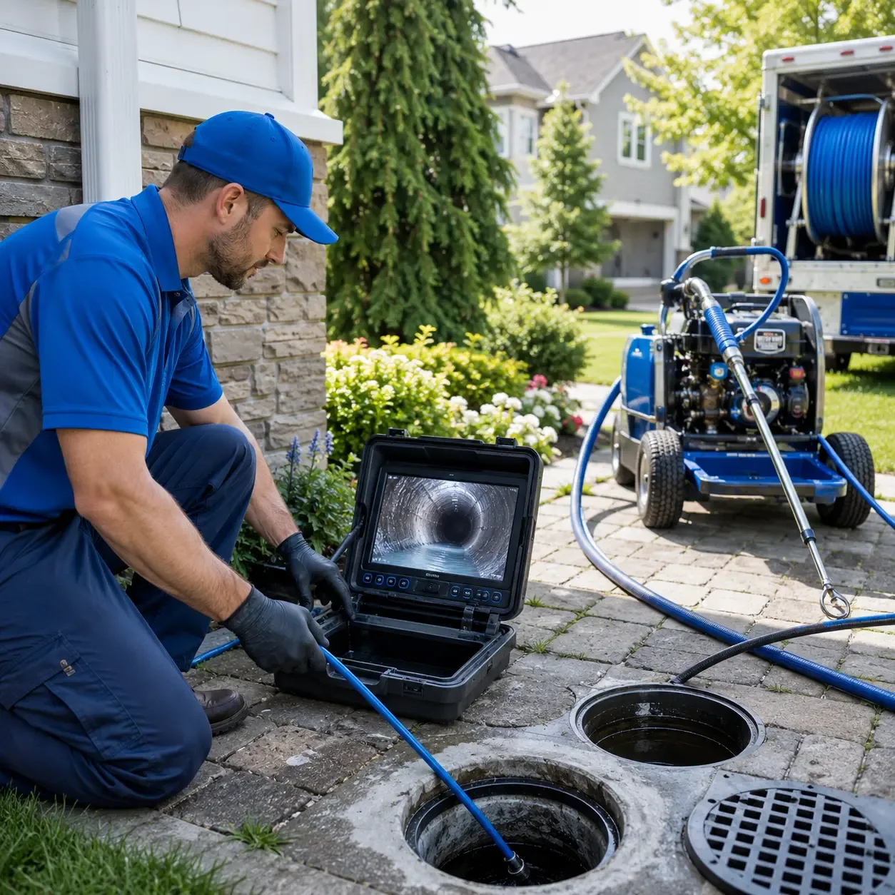 Outdoor drain cleaning professionals serving Hazlet, NJ